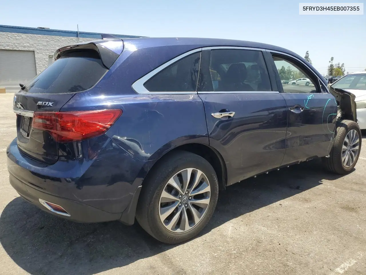 2014 Acura Mdx Technology VIN: 5FRYD3H45EB007355 Lot: 61106415