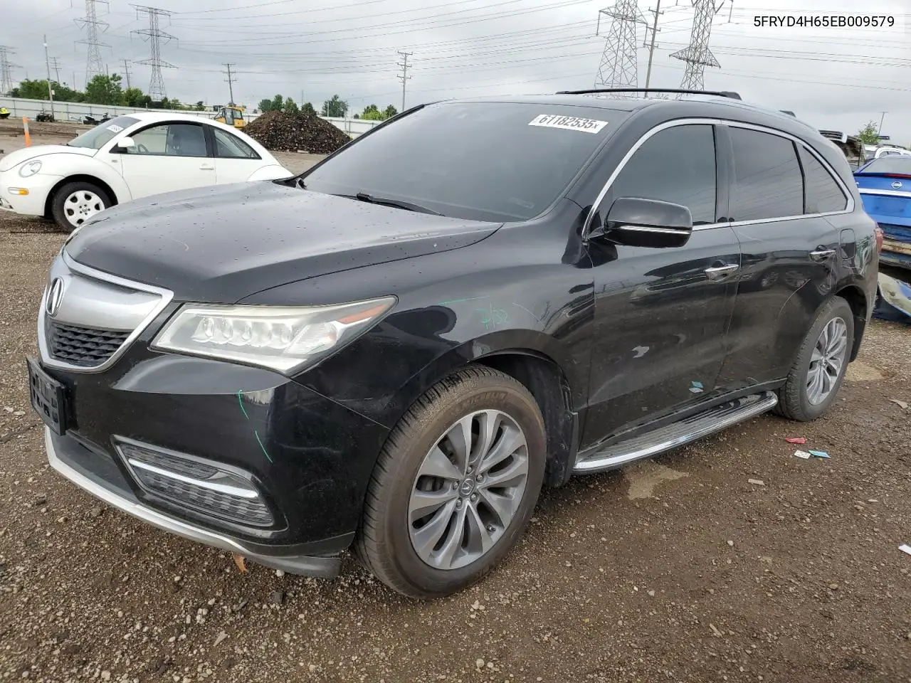 2014 Acura Mdx Technology VIN: 5FRYD4H65EB009579 Lot: 61182535