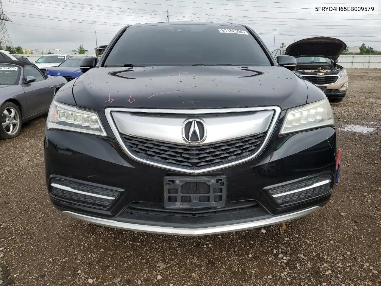 2014 Acura Mdx Technology VIN: 5FRYD4H65EB009579 Lot: 61182535