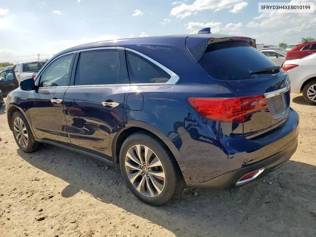 2014 Acura Mdx Technology VIN: 5FRYD3H4XEB010199 Lot: 61308915