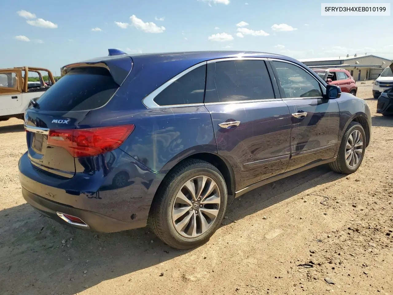 2014 Acura Mdx Technology VIN: 5FRYD3H4XEB010199 Lot: 61308915