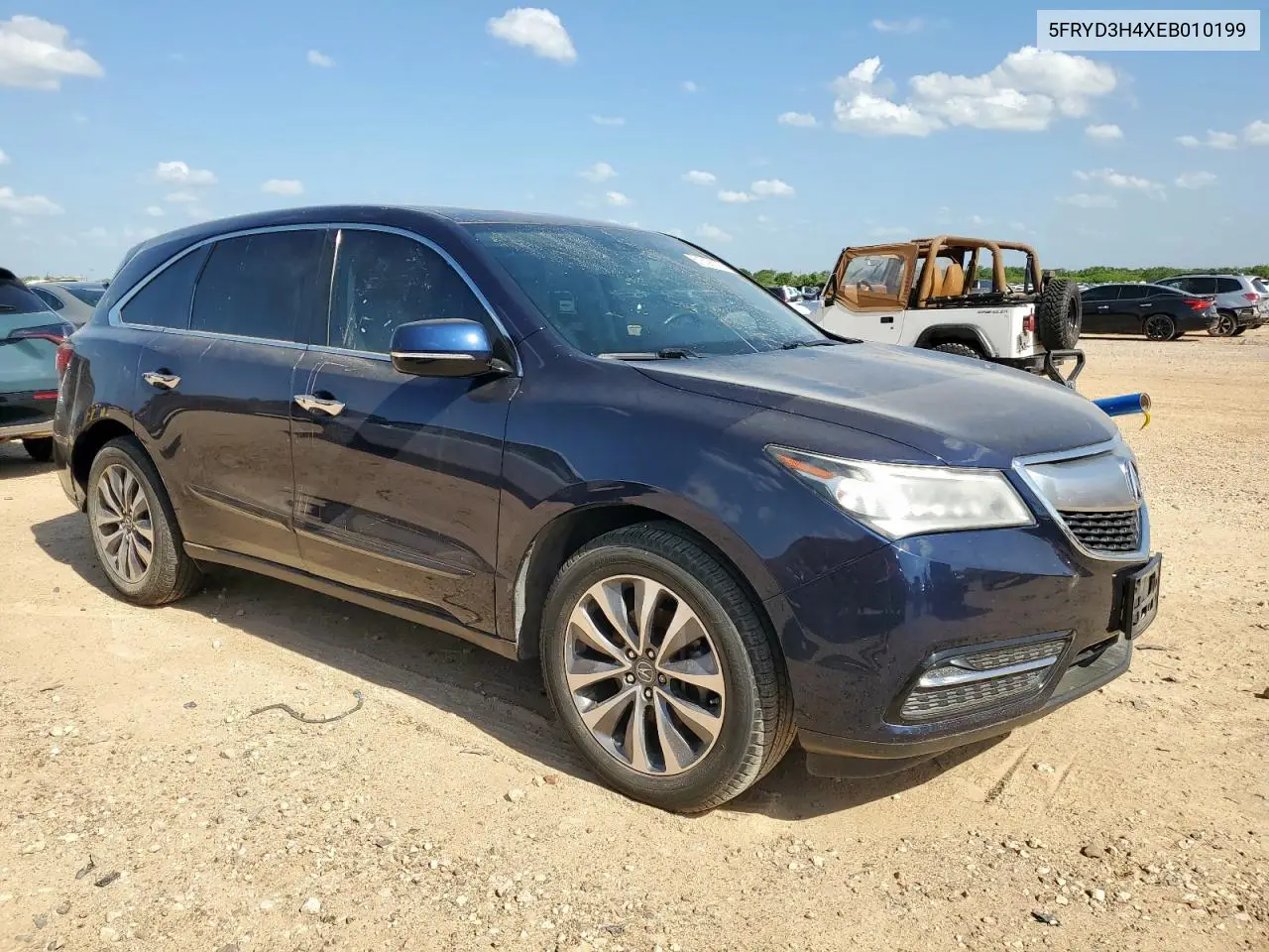 2014 Acura Mdx Technology VIN: 5FRYD3H4XEB010199 Lot: 61308915
