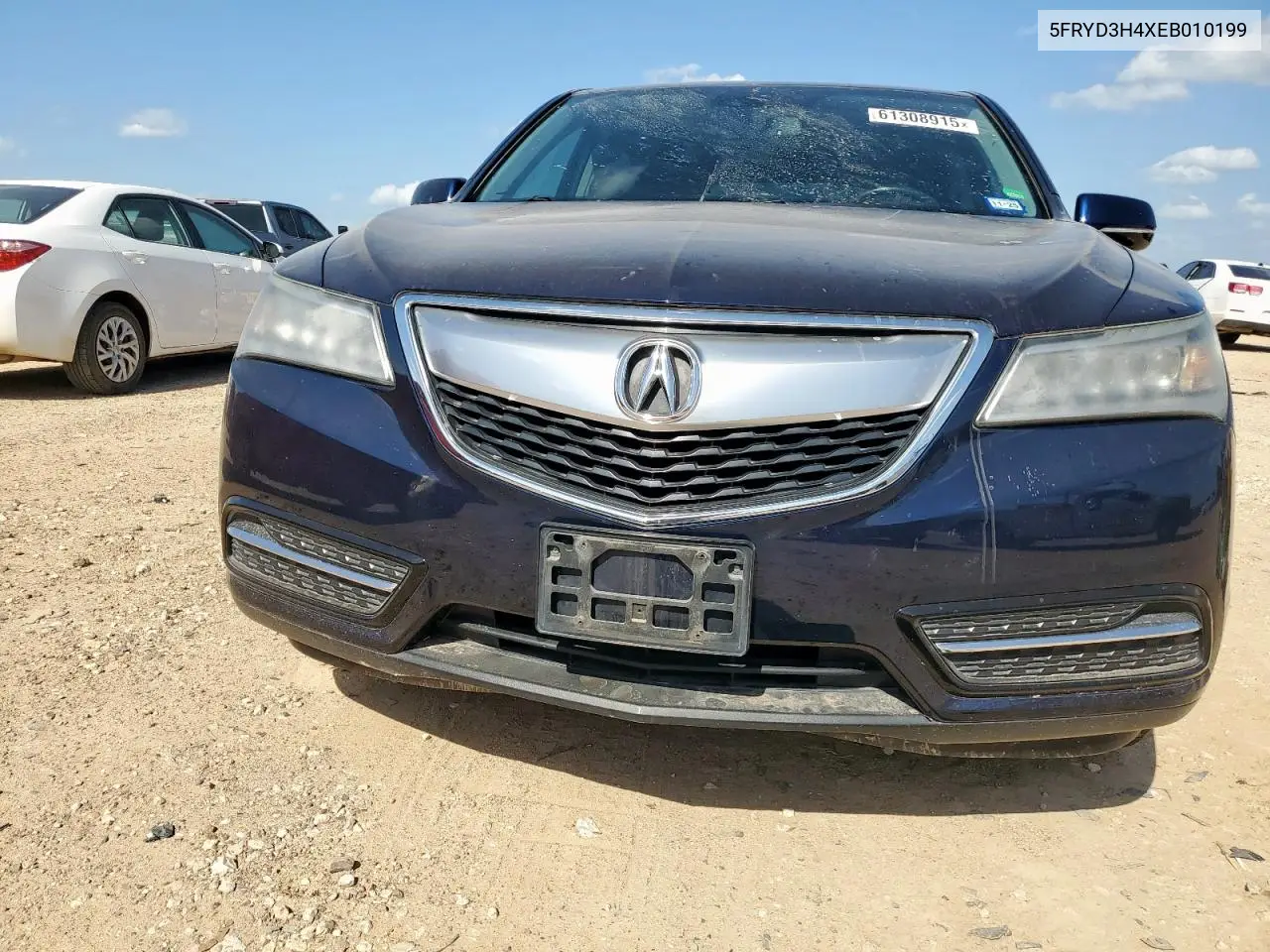 2014 Acura Mdx Technology VIN: 5FRYD3H4XEB010199 Lot: 61308915