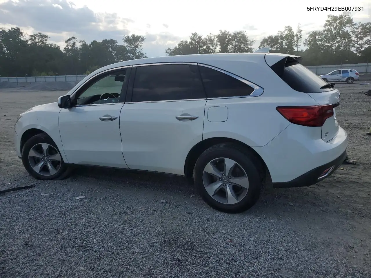 2014 Acura Mdx VIN: 5FRYD4H29EB007931 Lot: 61364155