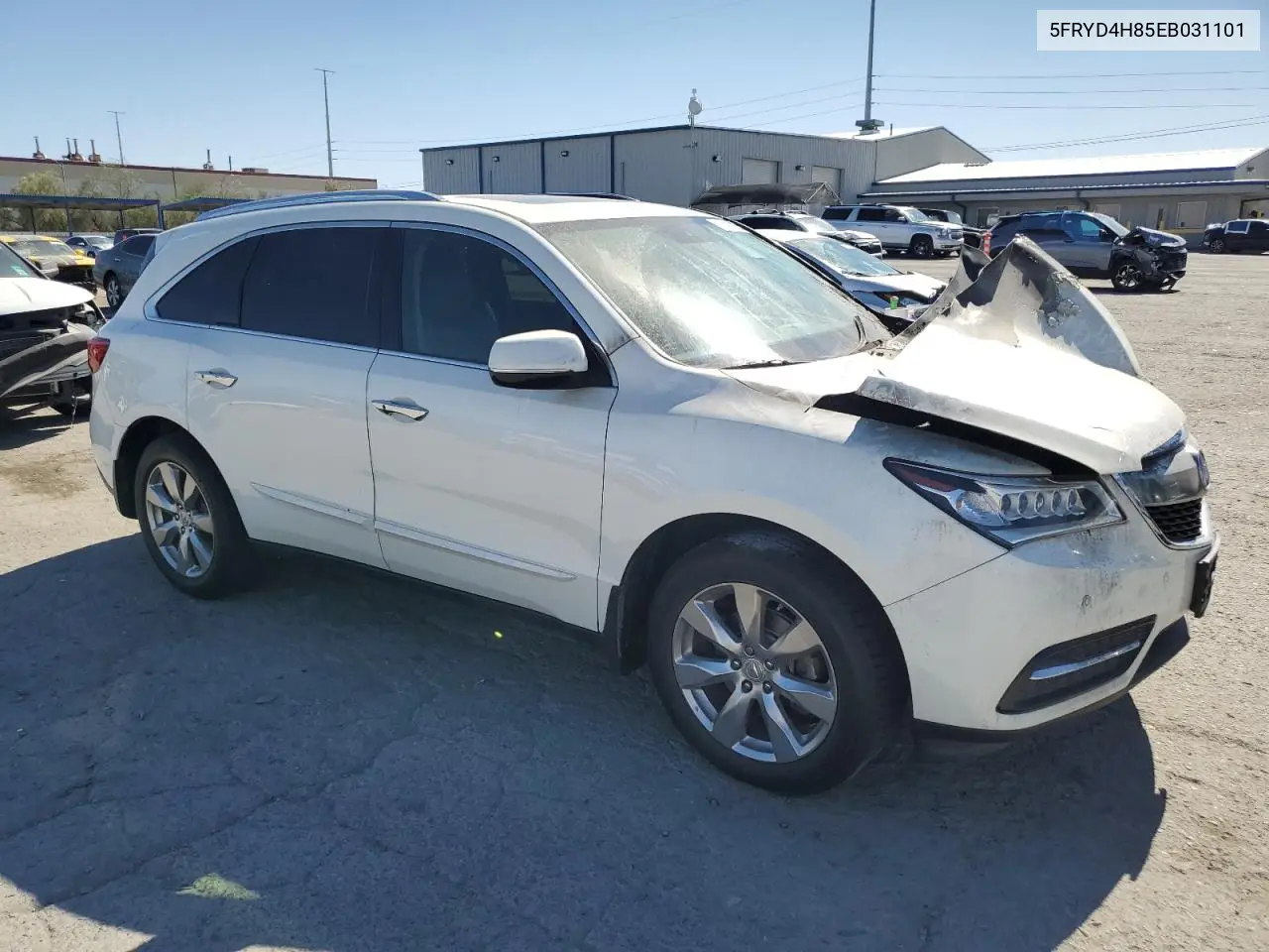 2014 Acura Mdx Advance VIN: 5FRYD4H85EB031101 Lot: 61410285