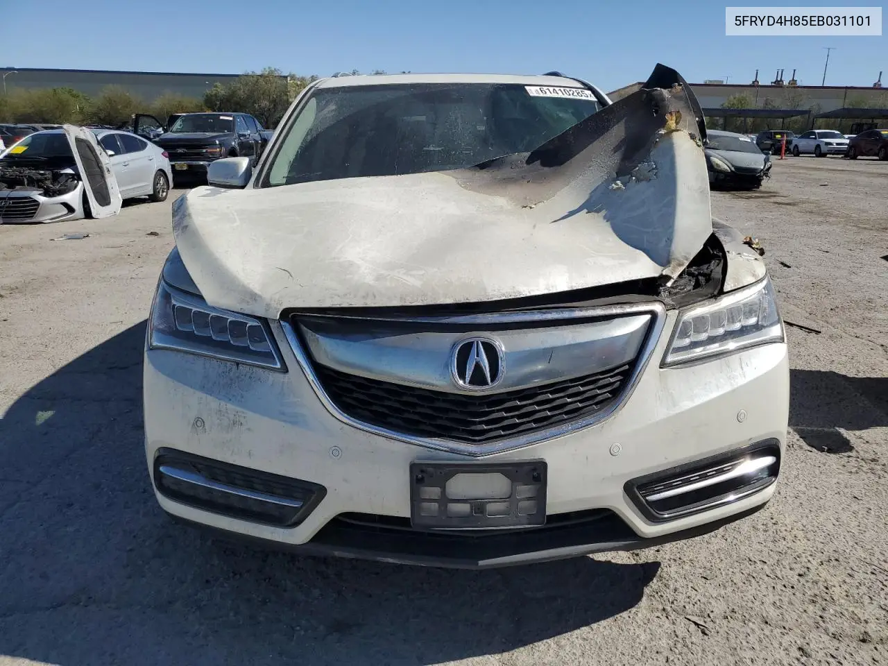 2014 Acura Mdx Advance VIN: 5FRYD4H85EB031101 Lot: 61410285