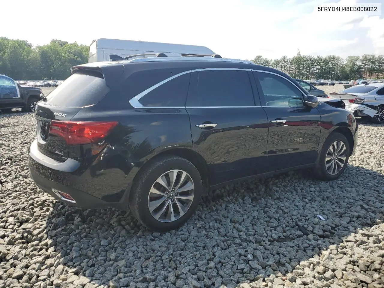 2014 Acura Mdx Technology VIN: 5FRYD4H48EB008022 Lot: 61421015