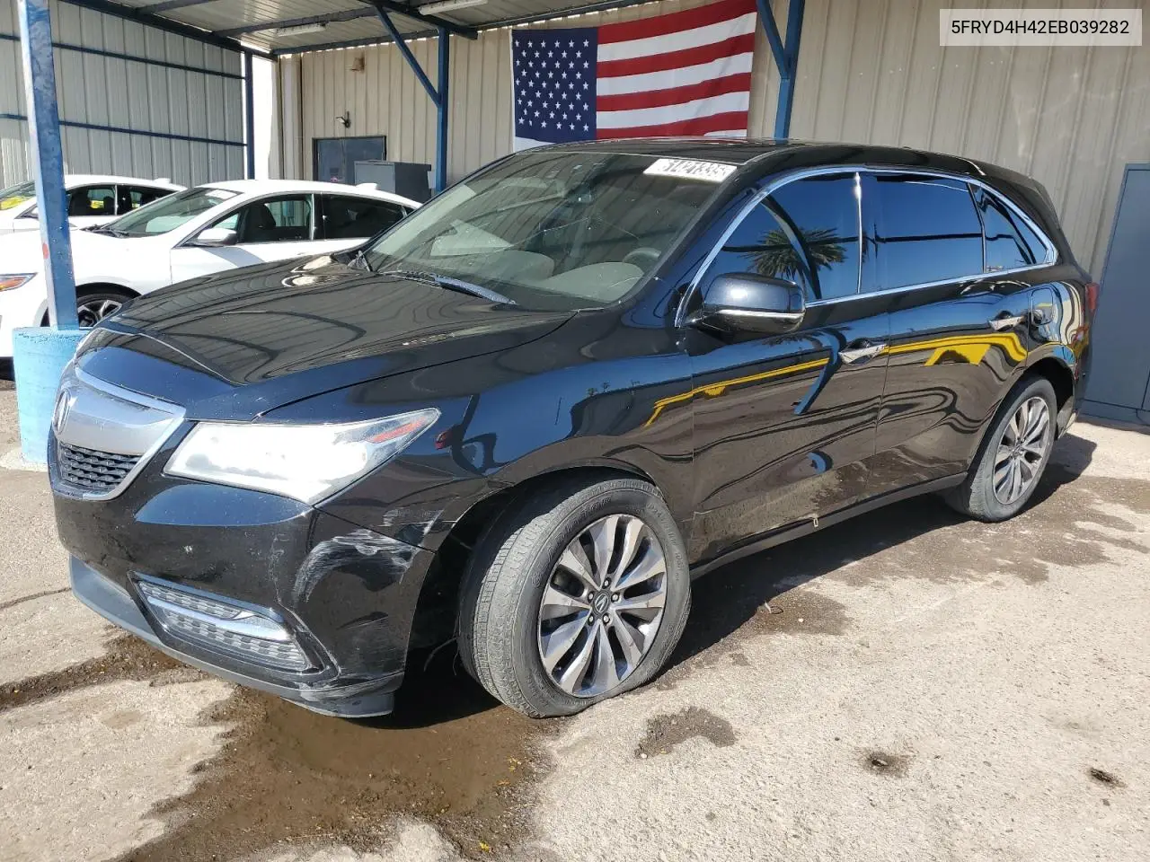 2014 Acura Mdx Technology VIN: 5FRYD4H42EB039282 Lot: 61421335
