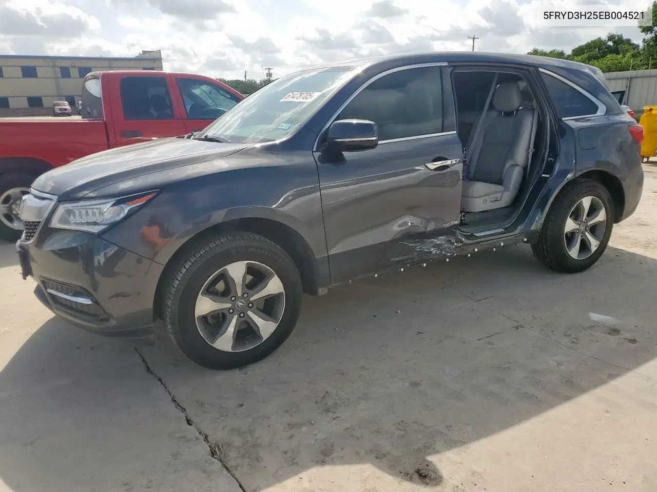 2014 Acura Mdx VIN: 5FRYD3H25EB004521 Lot: 61478705