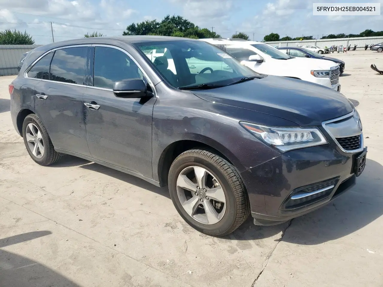 2014 Acura Mdx VIN: 5FRYD3H25EB004521 Lot: 61478705