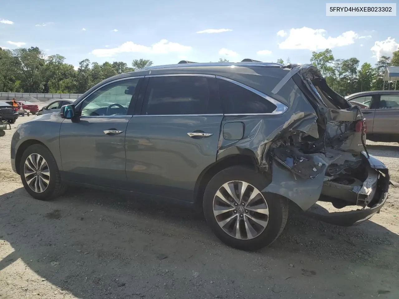 2014 Acura Mdx Technology VIN: 5FRYD4H6XEB023302 Lot: 61546755