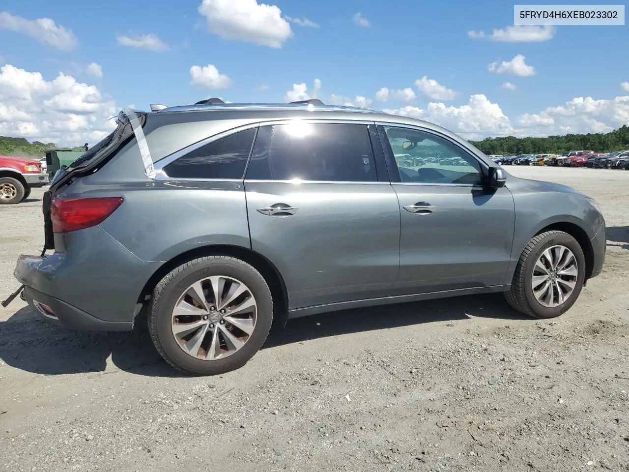 2014 Acura Mdx Technology VIN: 5FRYD4H6XEB023302 Lot: 61546755