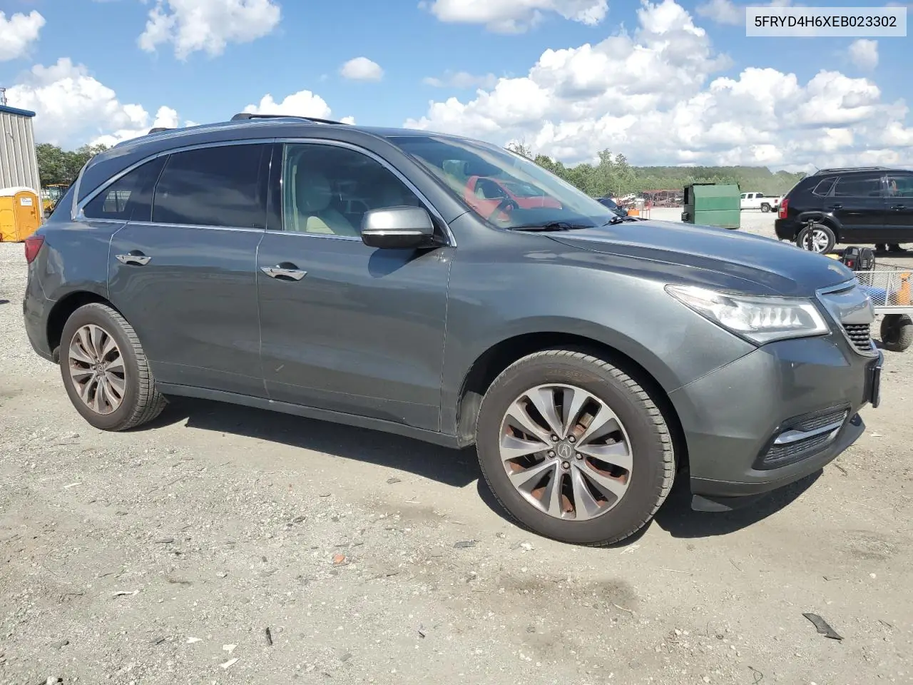 2014 Acura Mdx Technology VIN: 5FRYD4H6XEB023302 Lot: 61546755