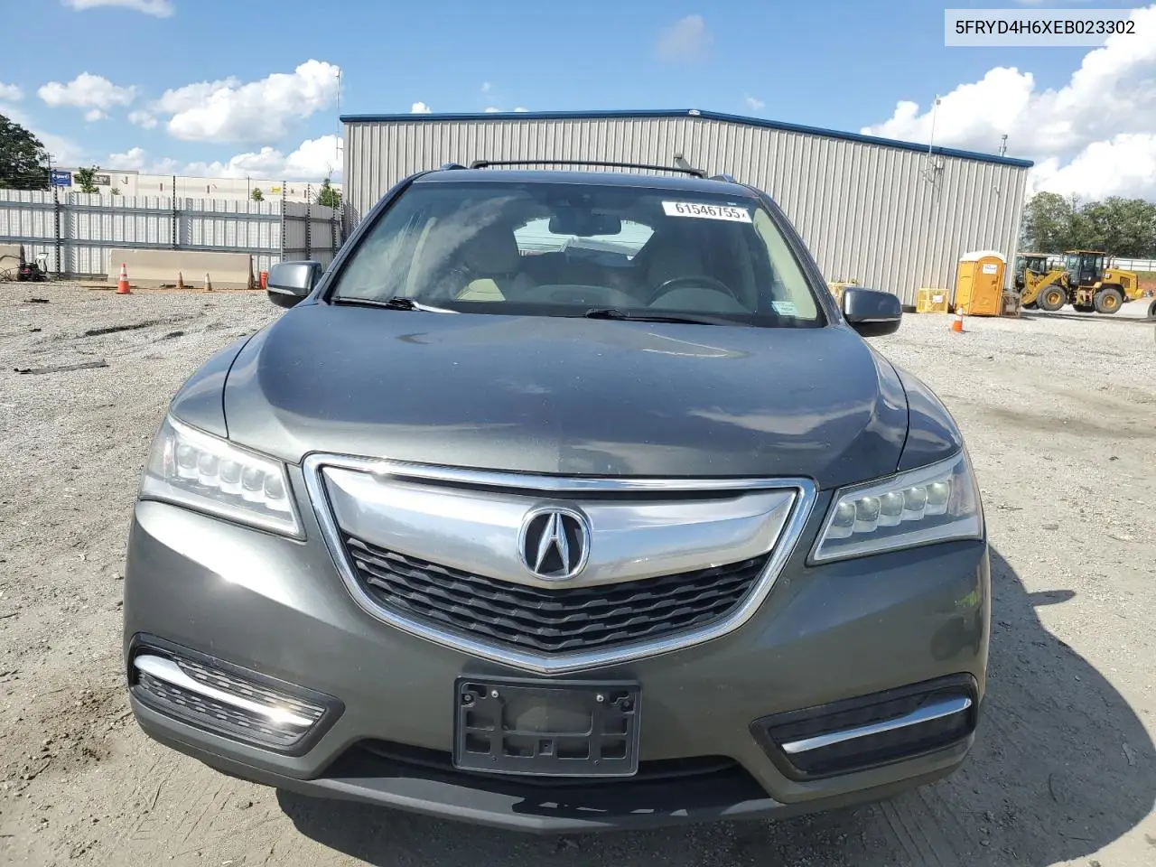 2014 Acura Mdx Technology VIN: 5FRYD4H6XEB023302 Lot: 61546755
