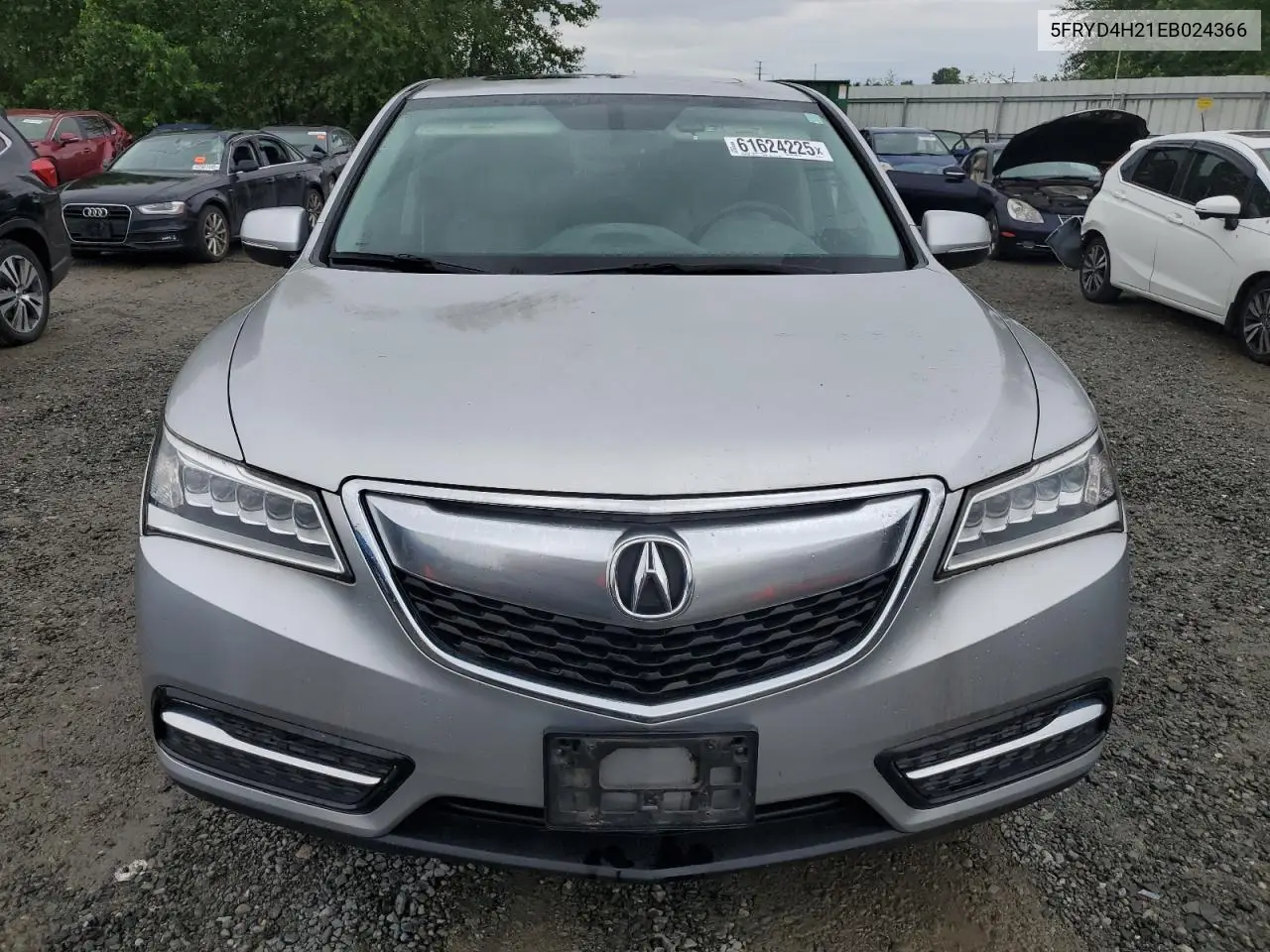 2014 Acura Mdx VIN: 5FRYD4H21EB024366 Lot: 61624225