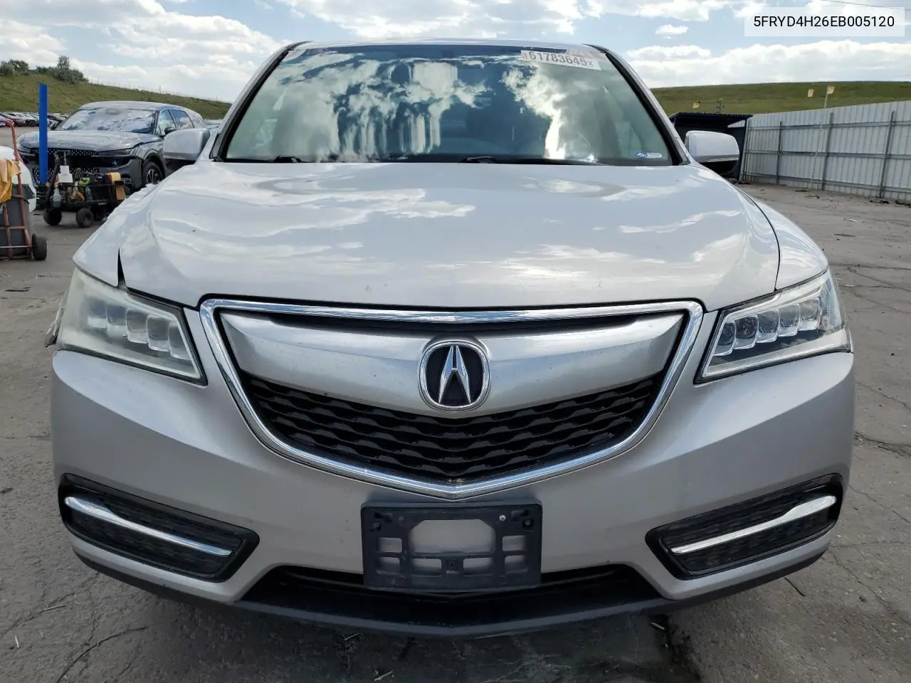2014 Acura Mdx VIN: 5FRYD4H26EB005120 Lot: 61783645
