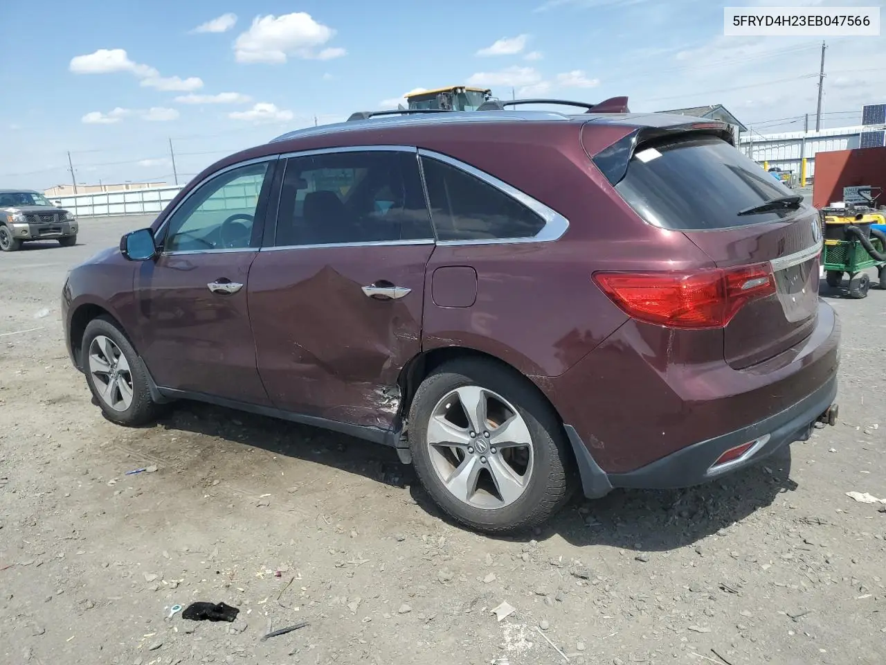 2014 Acura Mdx VIN: 5FRYD4H23EB047566 Lot: 62123585