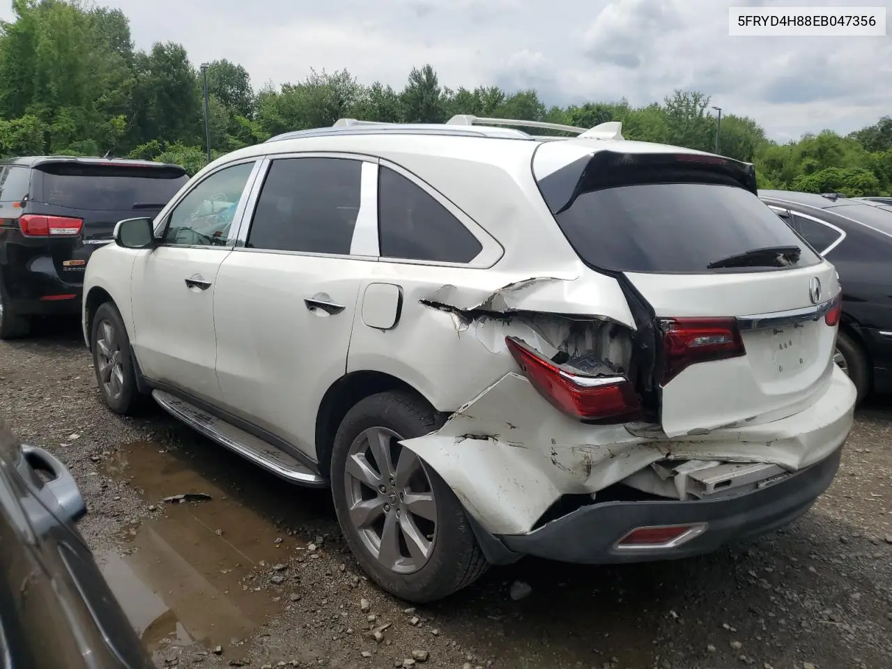 2014 Acura Mdx Advance VIN: 5FRYD4H88EB047356 Lot: 62174455