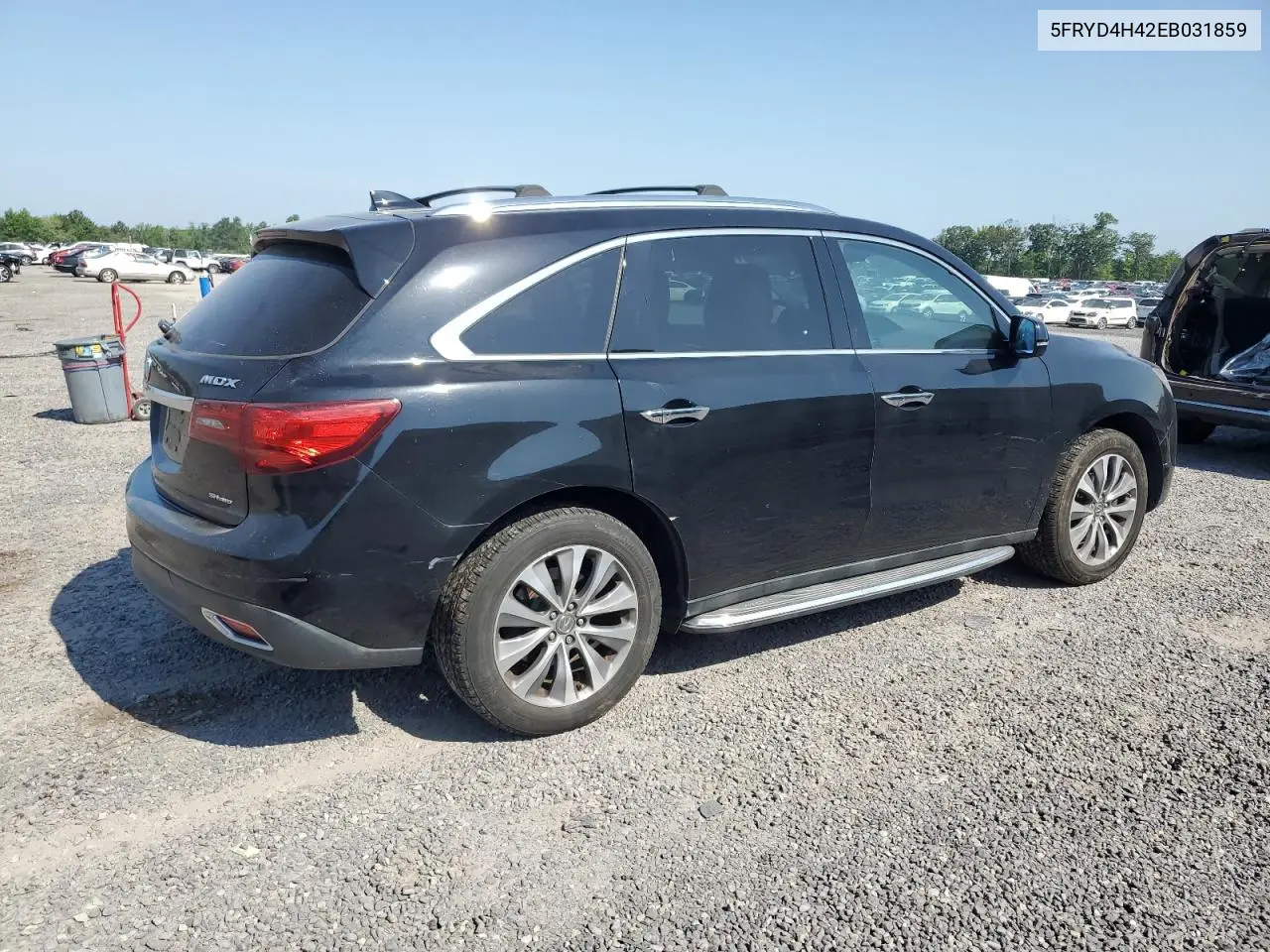 2014 Acura Mdx Technology VIN: 5FRYD4H42EB031859 Lot: 62198125