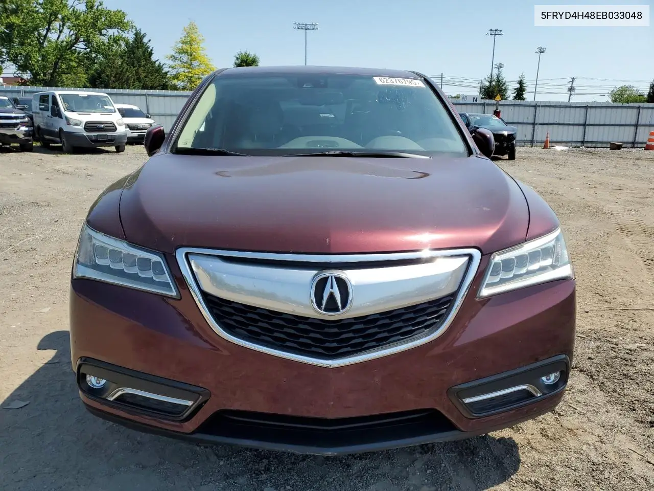 2014 Acura Mdx Technology VIN: 5FRYD4H48EB033048 Lot: 62376795