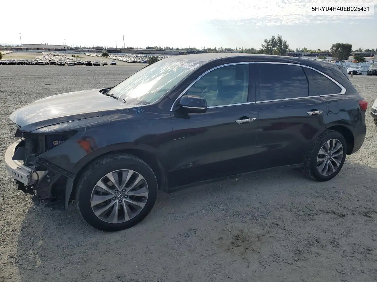 2014 Acura Mdx Technology VIN: 5FRYD4H40EB025431 Lot: 62421465