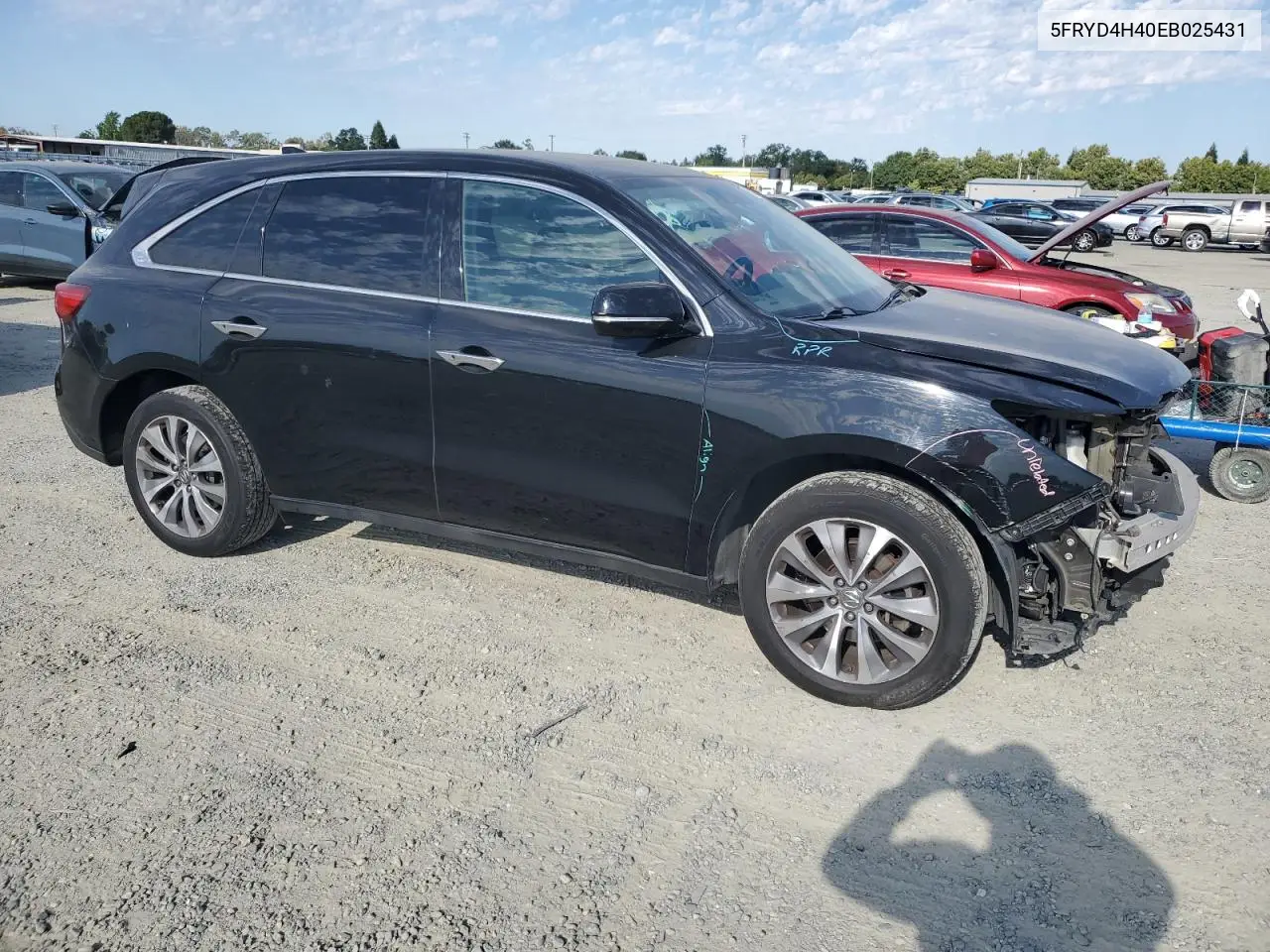 2014 Acura Mdx Technology VIN: 5FRYD4H40EB025431 Lot: 62421465
