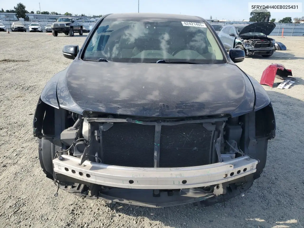 2014 Acura Mdx Technology VIN: 5FRYD4H40EB025431 Lot: 62421465