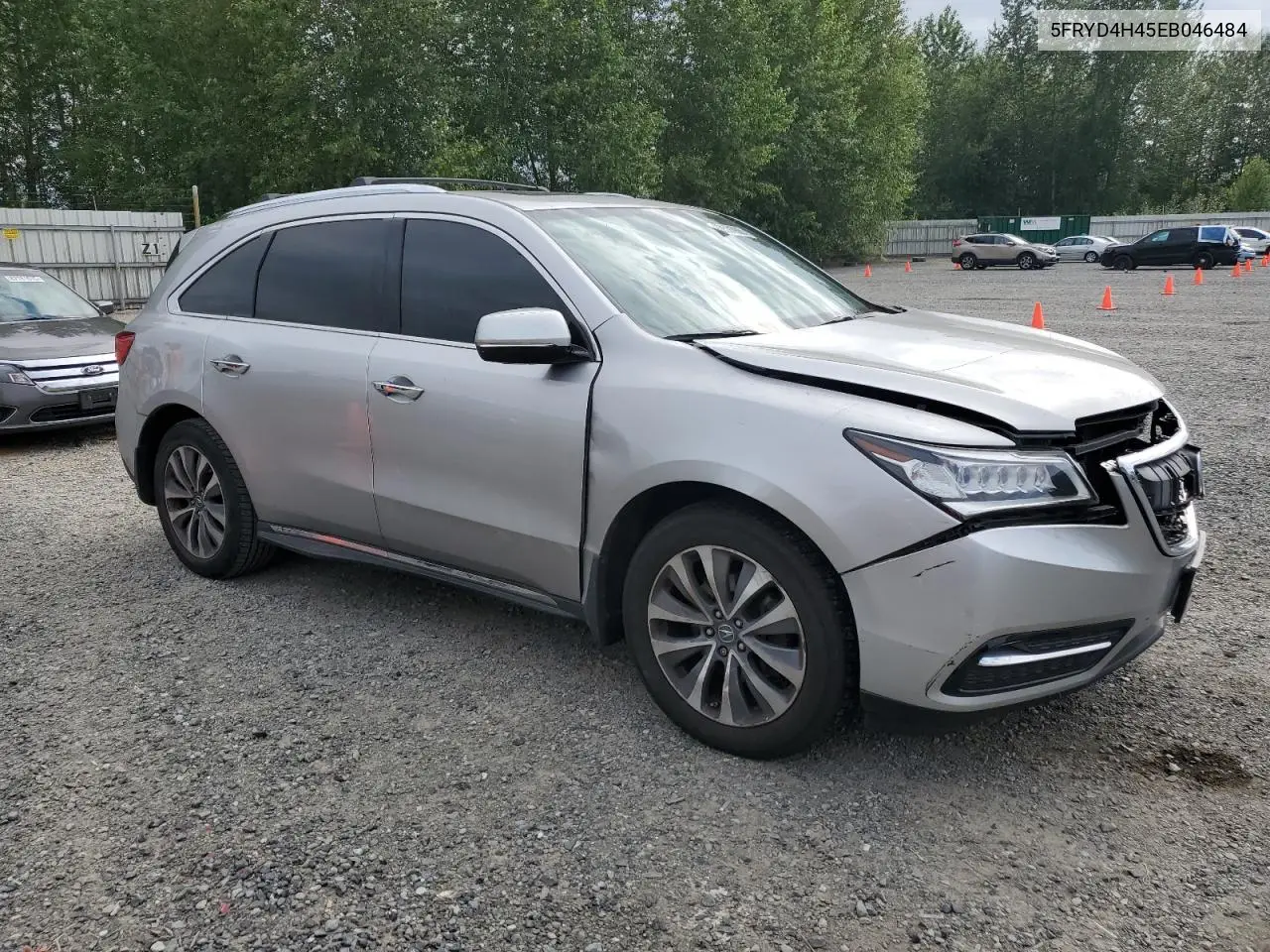 2014 Acura Mdx Technology VIN: 5FRYD4H45EB046484 Lot: 62591905