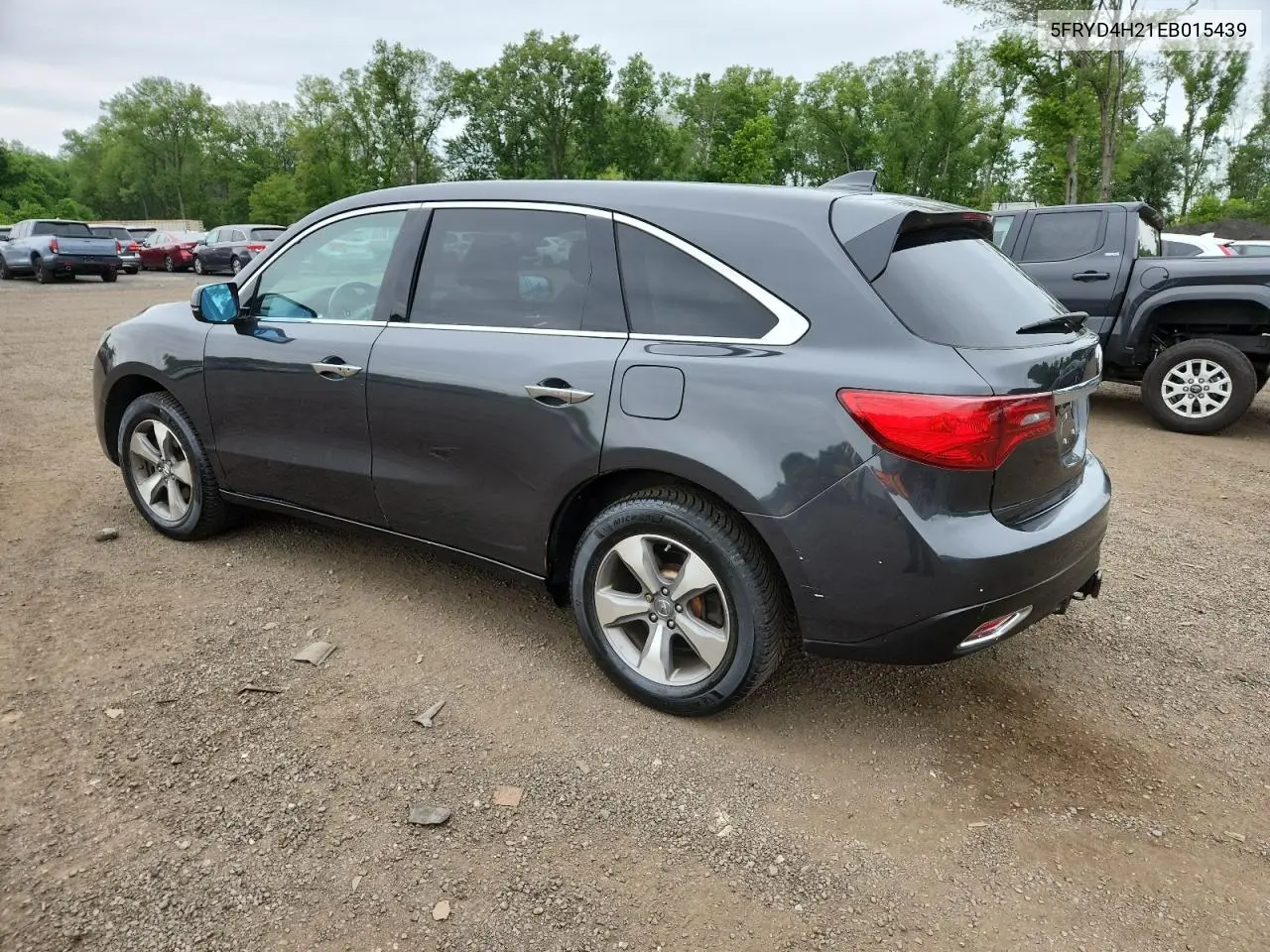 2014 Acura Mdx VIN: 5FRYD4H21EB015439 Lot: 62651585