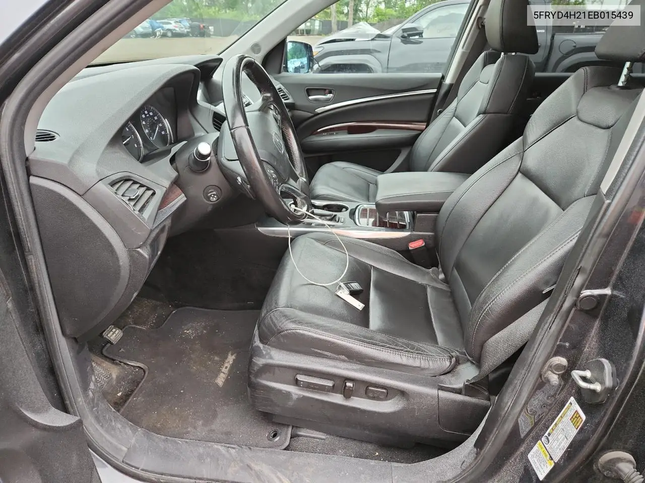 2014 Acura Mdx VIN: 5FRYD4H21EB015439 Lot: 62651585