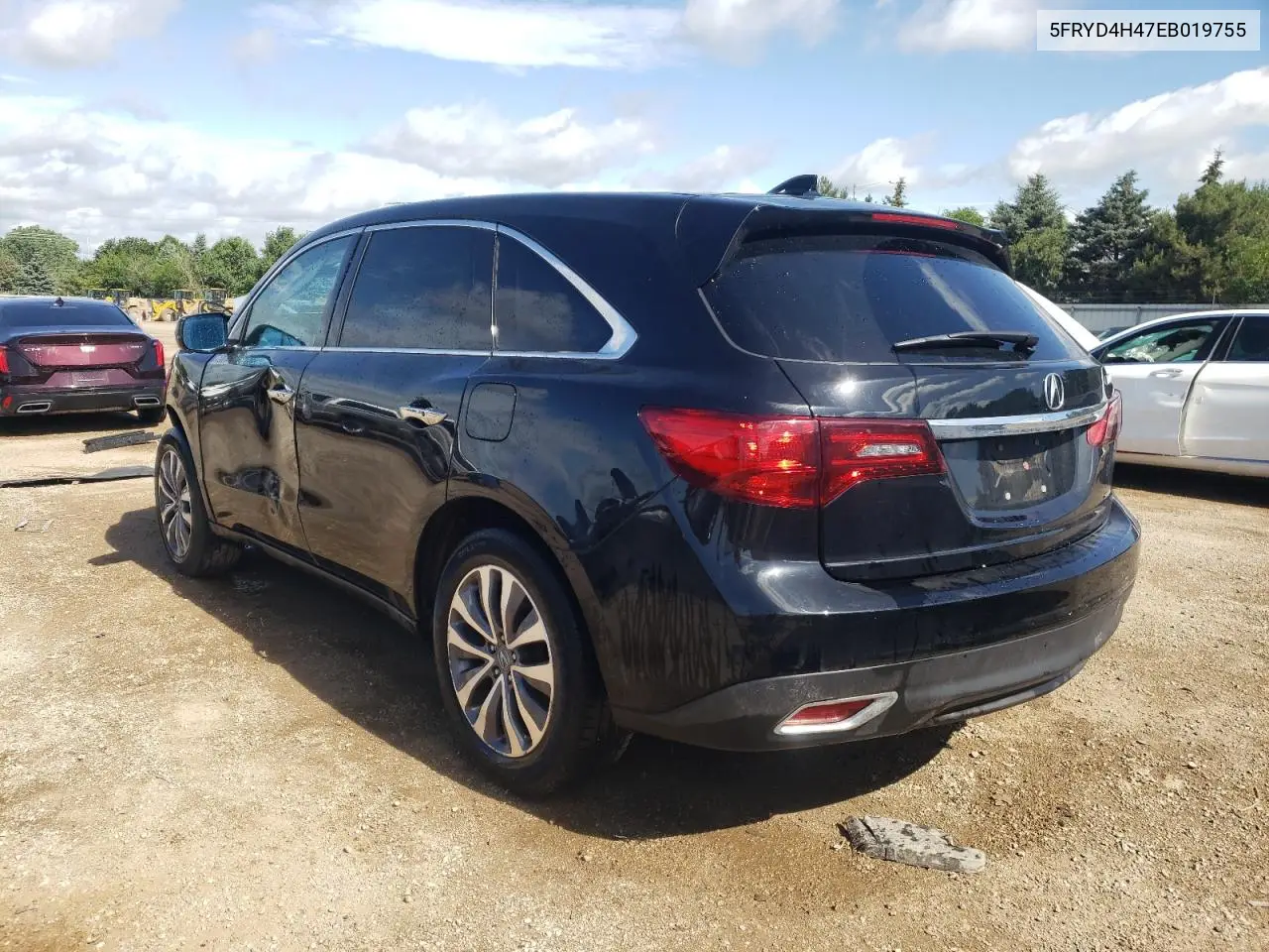 2014 Acura Mdx Technology VIN: 5FRYD4H47EB019755 Lot: 62686265