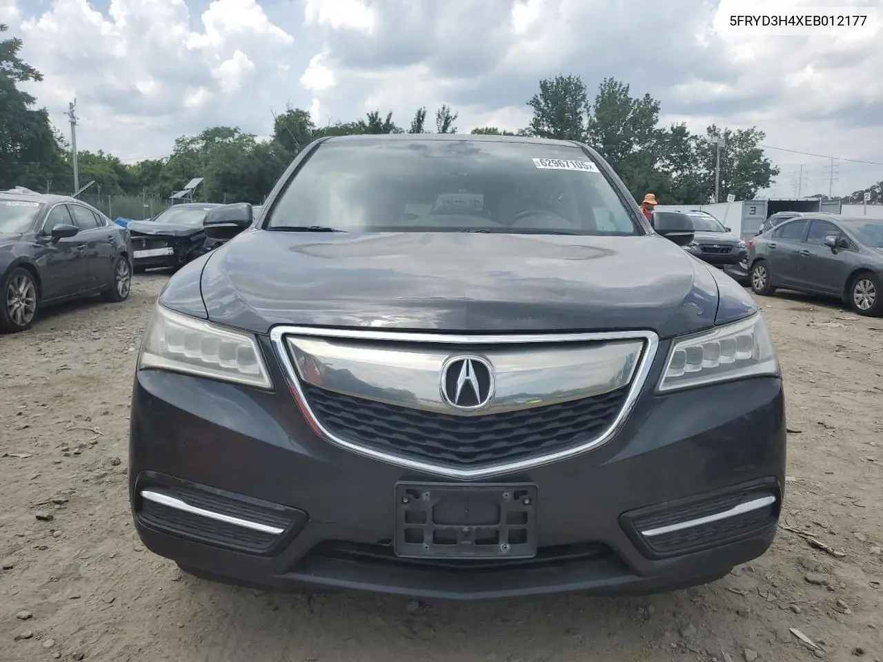 2014 Acura Mdx Technology VIN: 5FRYD3H4XEB012177 Lot: 62967105
