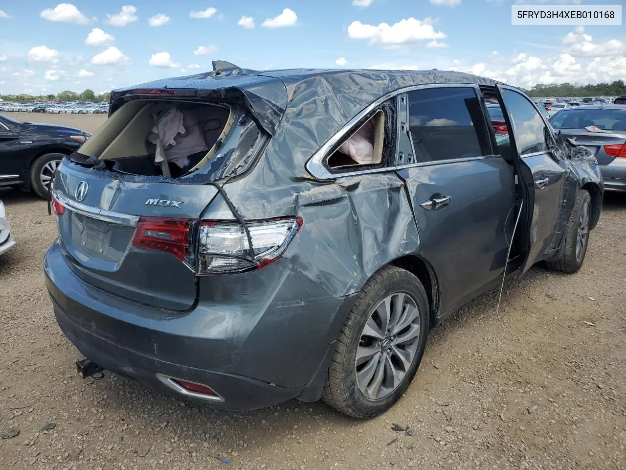 2014 Acura Mdx Technology VIN: 5FRYD3H4XEB010168 Lot: 63021185