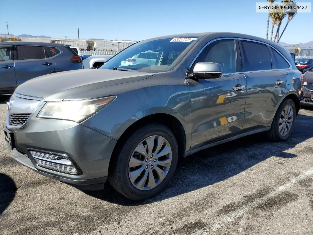 2014 Acura Mdx Technology VIN: 5FRYD3H40EB004427 Lot: 63257805