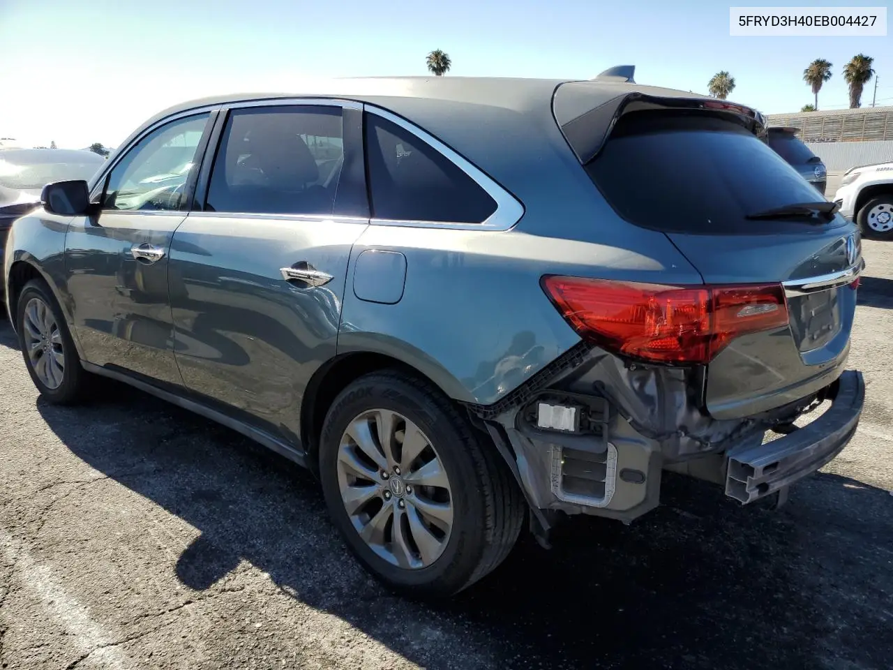 2014 Acura Mdx Technology VIN: 5FRYD3H40EB004427 Lot: 63257805