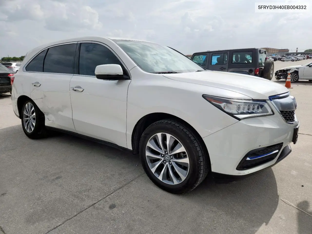 2014 Acura Mdx Technology VIN: 5FRYD3H40EB004332 Lot: 63332545