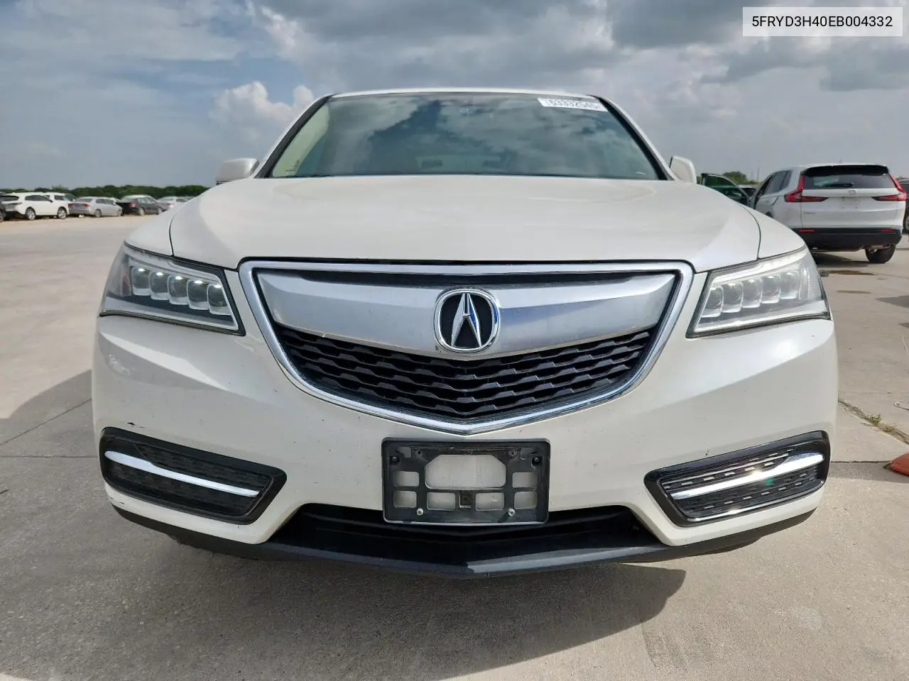 2014 Acura Mdx Technology VIN: 5FRYD3H40EB004332 Lot: 63332545