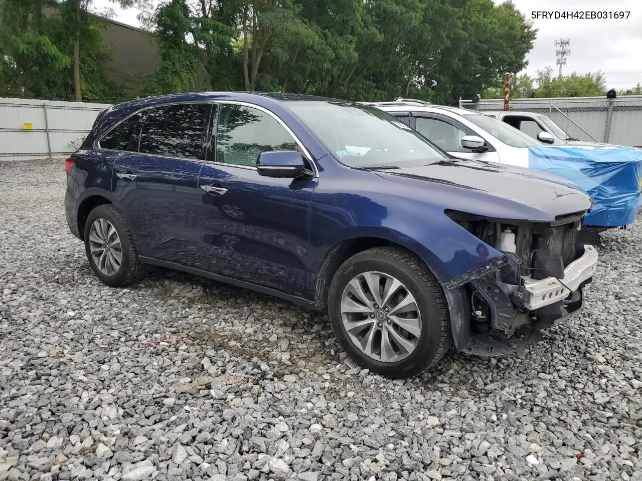 2014 Acura Mdx Technology VIN: 5FRYD4H42EB031697 Lot: 63367625