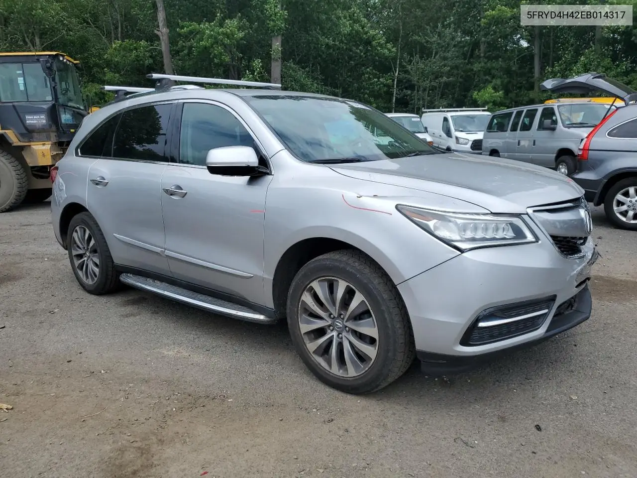 2014 Acura Mdx Technology VIN: 5FRYD4H42EB014317 Lot: 63423155