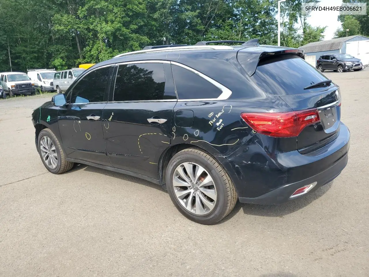 2014 Acura Mdx Technology VIN: 5FRYD4H49EB006621 Lot: 63594475
