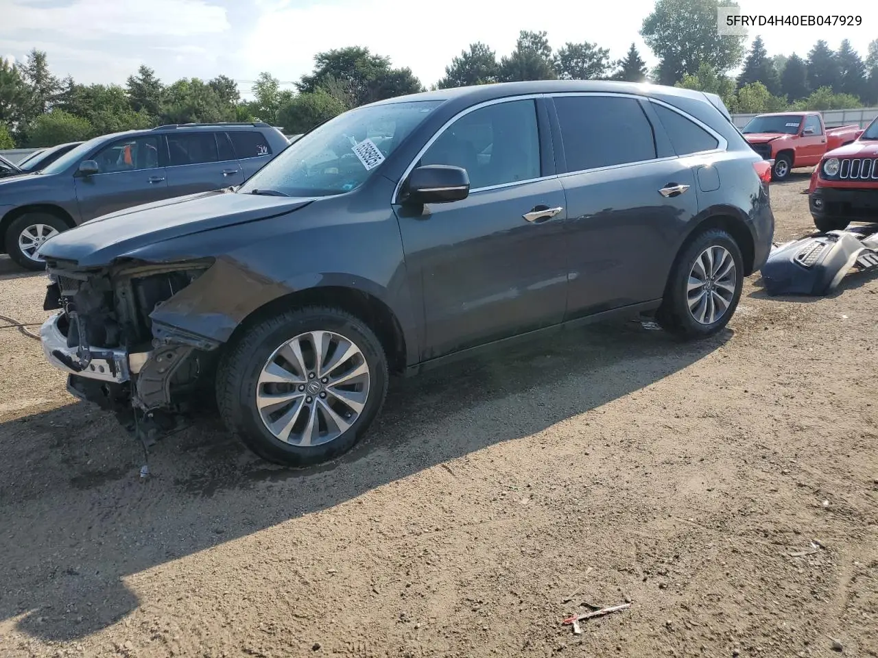 2014 Acura Mdx Technology VIN: 5FRYD4H40EB047929 Lot: 63595925
