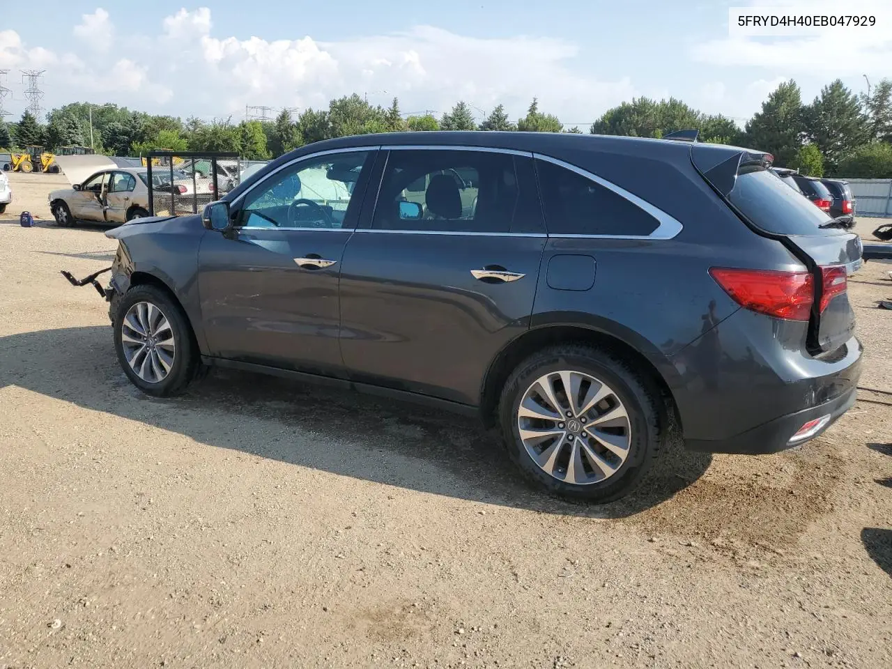 2014 Acura Mdx Technology VIN: 5FRYD4H40EB047929 Lot: 63595925
