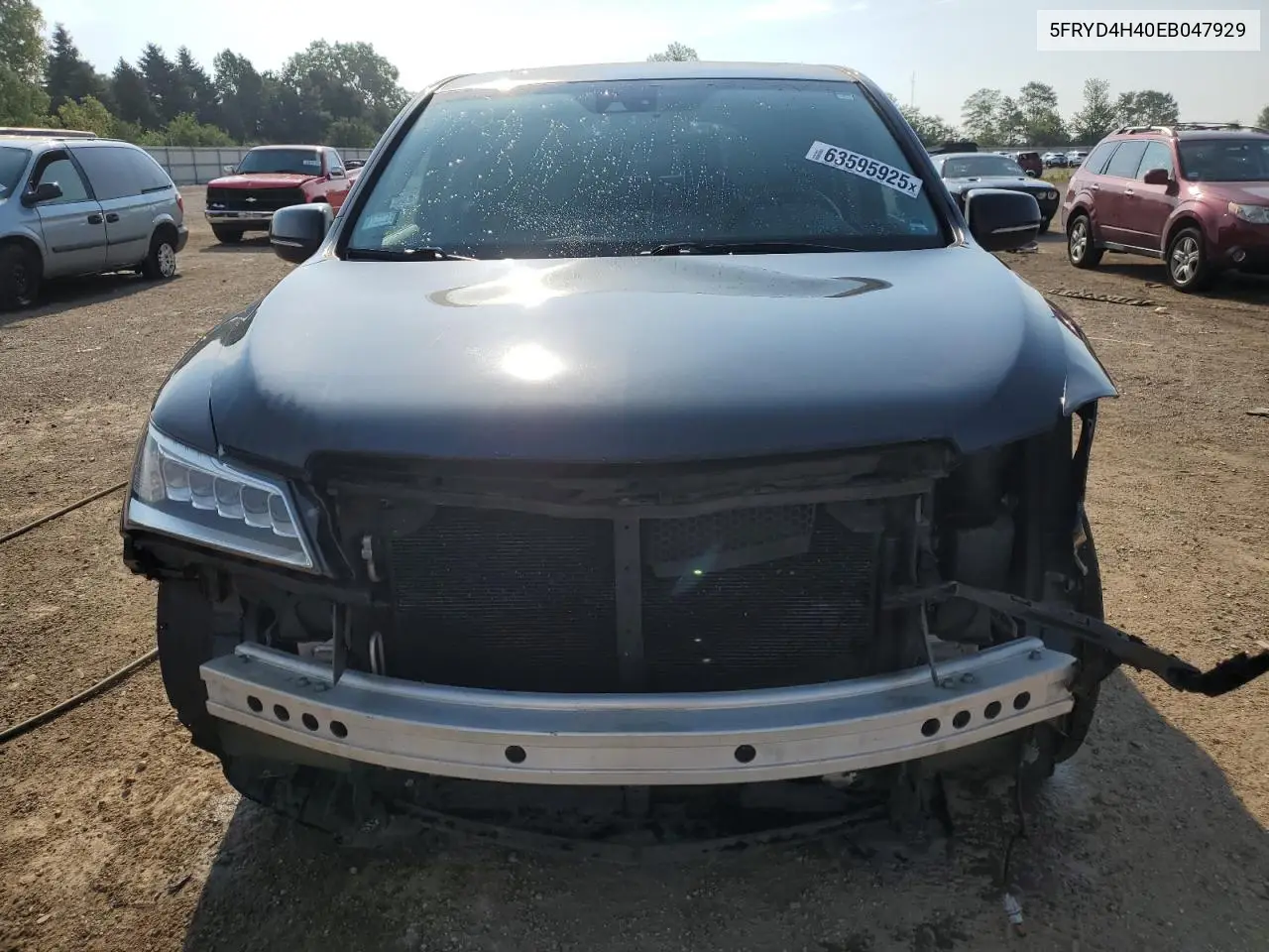 2014 Acura Mdx Technology VIN: 5FRYD4H40EB047929 Lot: 63595925