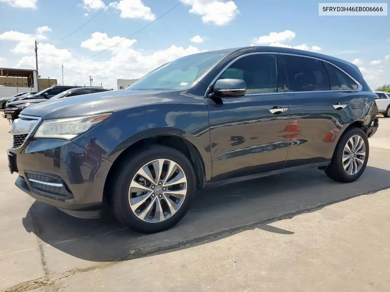 2014 Acura Mdx Technology VIN: 5FRYD3H46EB006666 Lot: 63863695