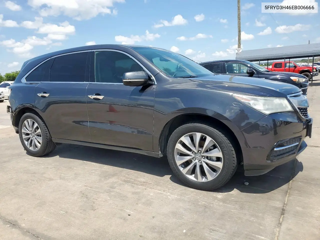 2014 Acura Mdx Technology VIN: 5FRYD3H46EB006666 Lot: 63863695