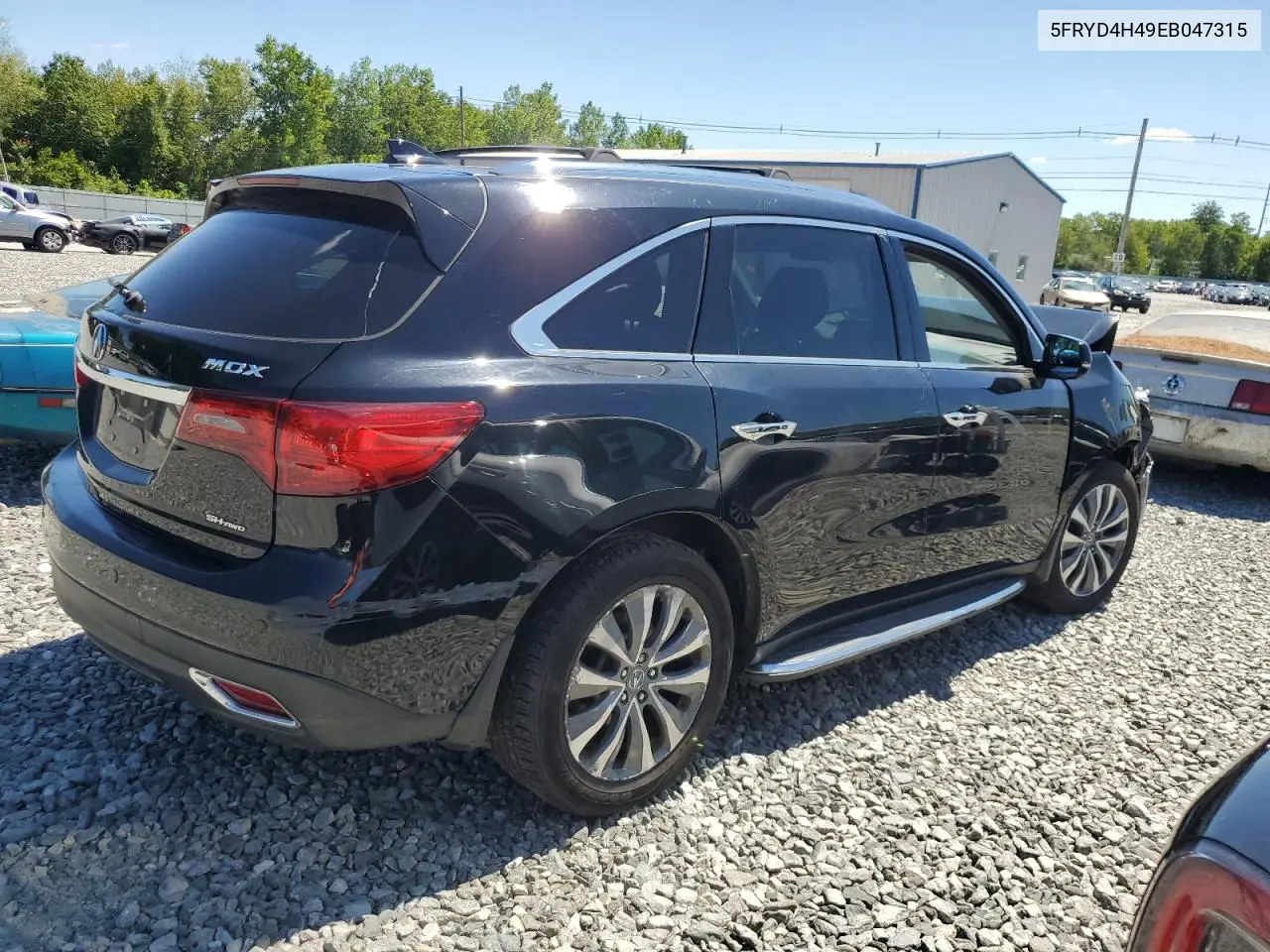 2014 Acura Mdx Technology VIN: 5FRYD4H49EB047315 Lot: 64139515