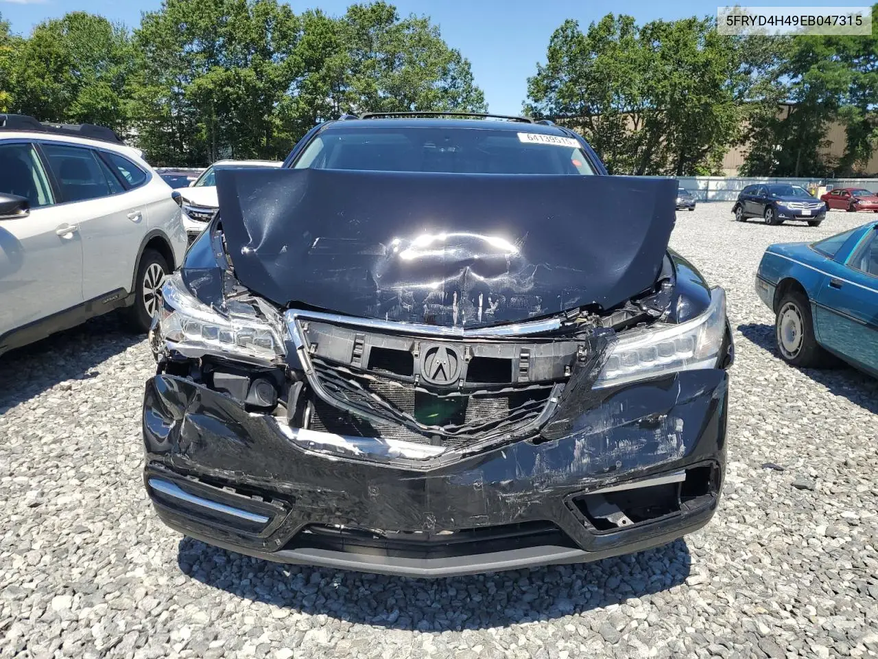 2014 Acura Mdx Technology VIN: 5FRYD4H49EB047315 Lot: 64139515