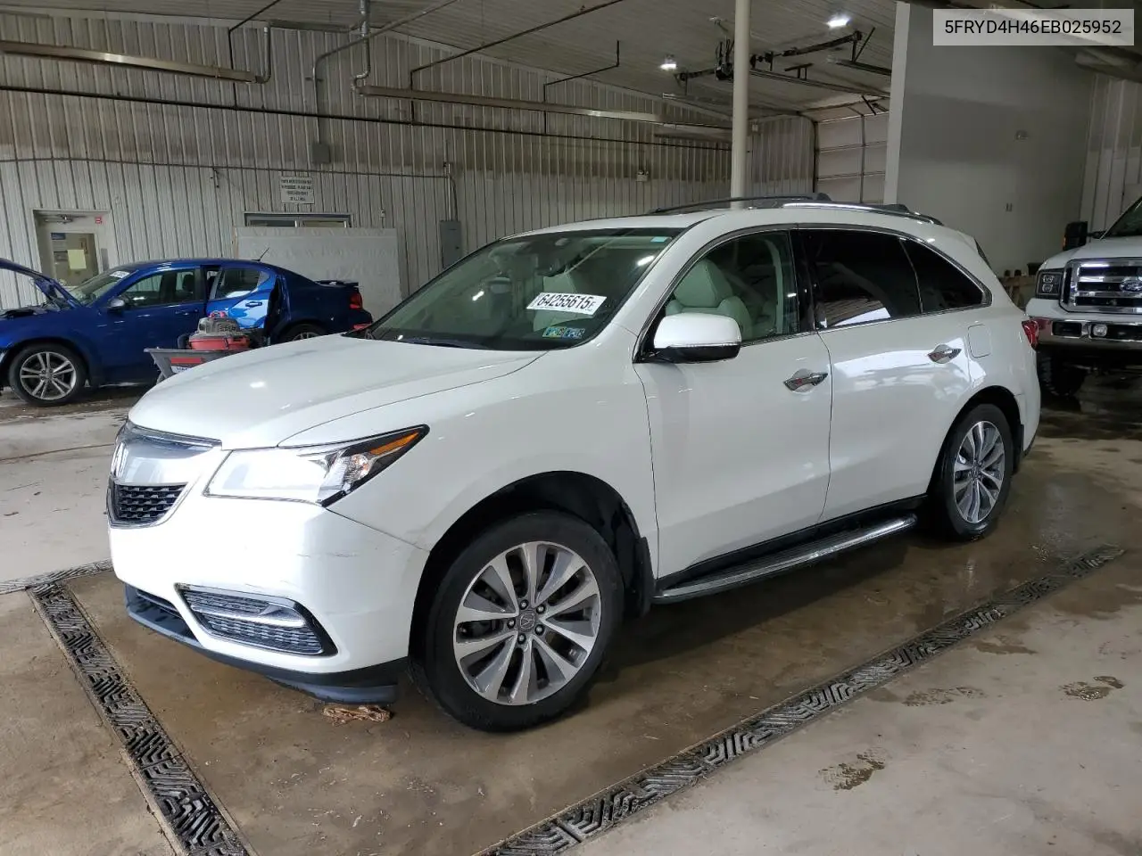 2014 Acura Mdx Technology VIN: 5FRYD4H46EB025952 Lot: 64255615