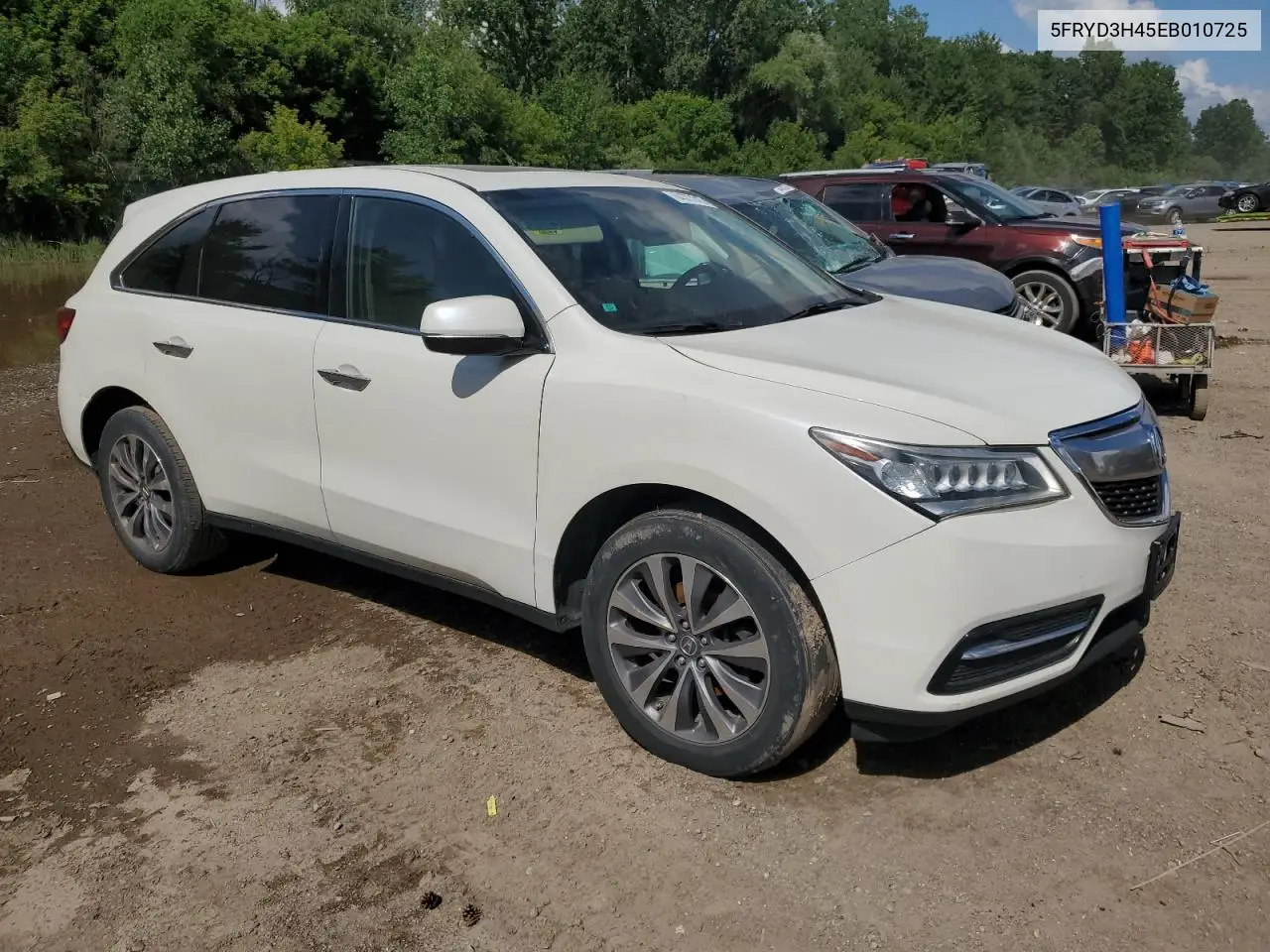 2014 Acura Mdx Technology VIN: 5FRYD3H45EB010725 Lot: 64377315