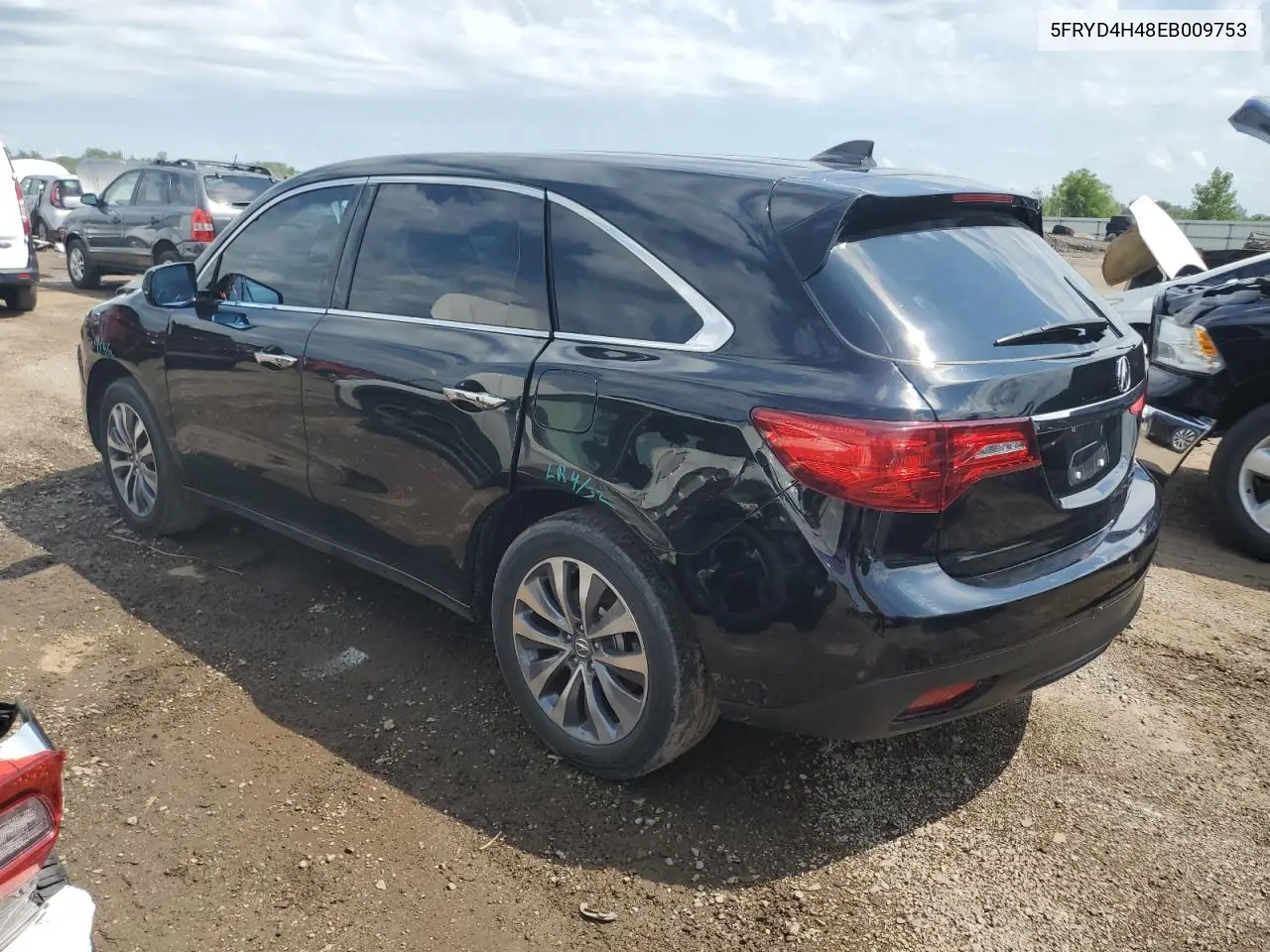 2014 Acura Mdx Technology VIN: 5FRYD4H48EB009753 Lot: 64391735